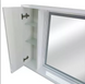 Зеркальный шкаф в ванную 70х70 см с LED подсветкой дверь с лева сенсорний вклчатель ШГ-18 Ліва фото 8