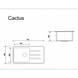 Гранитная кухонная мойка IDIS Cactus White 9003 Cactus White 9003 фото 4