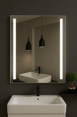 Зеркало с LED подсветкой 600х800 с механическим выключателем LED10(6x8) фото