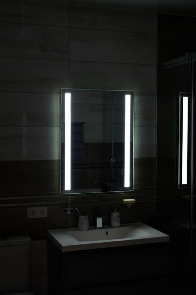 Дзеркало з LED підсвіткою 600х800мм. у ванну кімнату прямокутне MR-10 Global Glass MR-10 фото