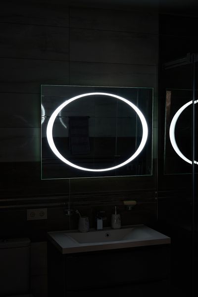 Дзеркало з LED підсвіткою 700х900мм. у ванну кімнату прямокутне MR-11 Global Glass MR-11 фото