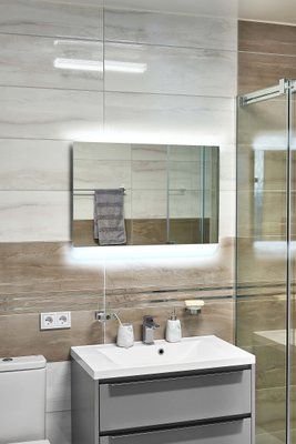 Дзеркало з LED підсвіткою 600х800мм. у ванну кімнату прямокутне MR-13 Global Glass MR-13 фото