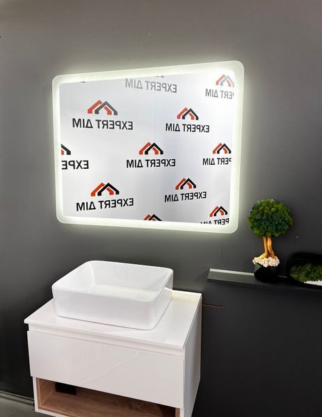Зеркало с LED3 подсветкой 1000х800 с механическим выключателем LED3(6x8) фото