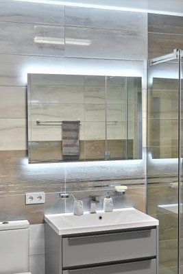 Дзеркало з LED підсвіткою 1000х800мм. у ванну кімнату прямокутне MR-13 Global Glass MR-13 фото