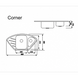 Гранітна кухонна мийка IDIS Corner Fashion Gray 310 Corner Fashion Gray 310 фото 3