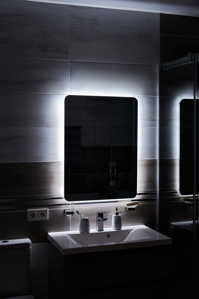 Дзеркало з LED підсвіткою 600х800мм. у ванну кімнату прямокутне MR-14 Global Glass MR-14 фото