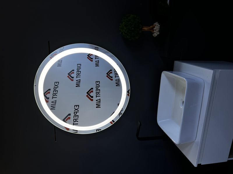 Дзеркало з LED підсвіткою кругле 700х700 з механічним вимикачем LED9(6) фото