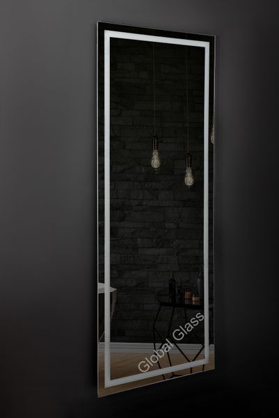 Зеркало с LED подсветкой 1800х700мм. в ванную комнату прямоугольное MR-1 Global Glass MR-19 фото
