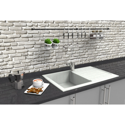 Гранитная кухонная мойка IDIS Carex White 9003 Carex White 9003 фото