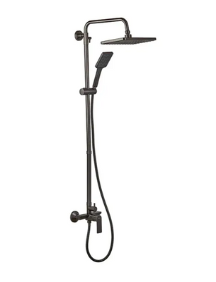 Душевая колонна со смесителем и удлинителем в комплекте HAIBA ALEX 003-J GRAPHITE HB3996 фото
