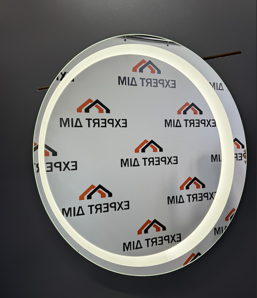 Дзеркало з LED підсвіткою кругле 900х900 з механічним вимикачем LED9(6) фото