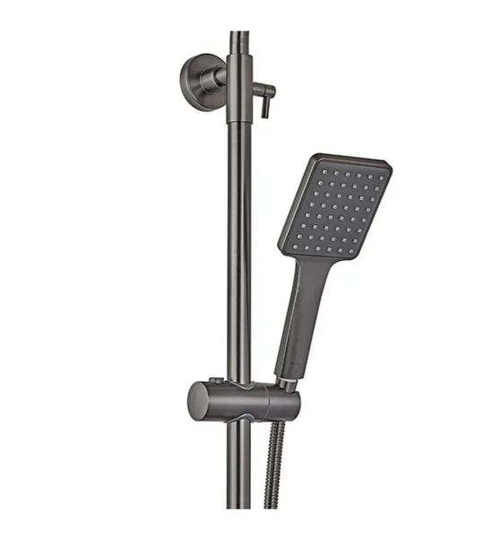 Душова колона зі змішувачем та подовжувачем у комплекті HAIBA ALEX 003-J GRAPHITE HB3996 фото