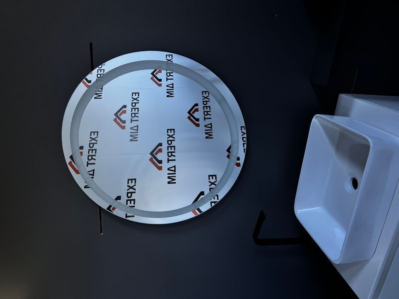 Дзеркало з LED підсвіткою кругле 900х900 з механічним вимикачем LED9(6) фото
