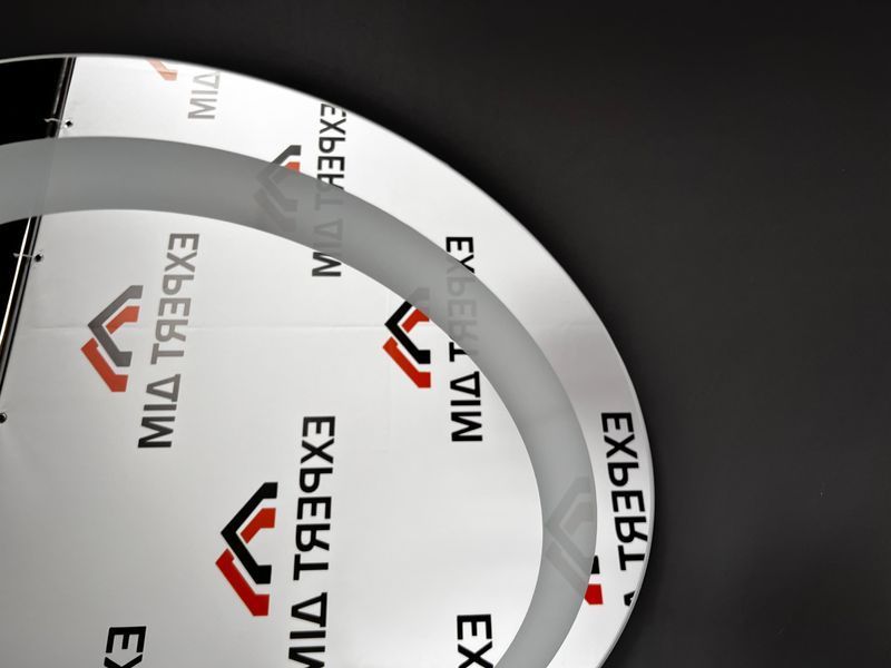 Дзеркало з LED підсвіткою кругле 900х900 з механічним вимикачем LED9(6) фото