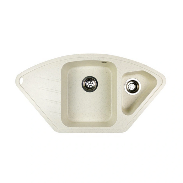 Гранитная кухонная мойка IDIS Corner White 9003 Corner White 9003 фото