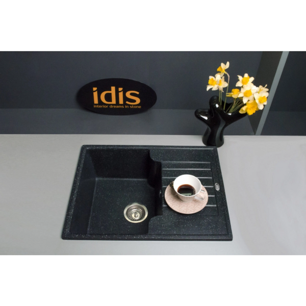 Гранитная кухонная мойка IDIS Romania Obsidian 508 Romania Obsidian 508 фото