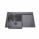 ZERIX ZH7849L-215 NANO-BLACK (3.0/0.8) Мийка з нерж. сталі