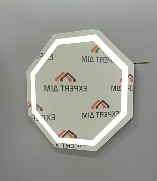 Зеркало с LED подсветкой 800х800 с механическим выключателем LED16(8x8) фото