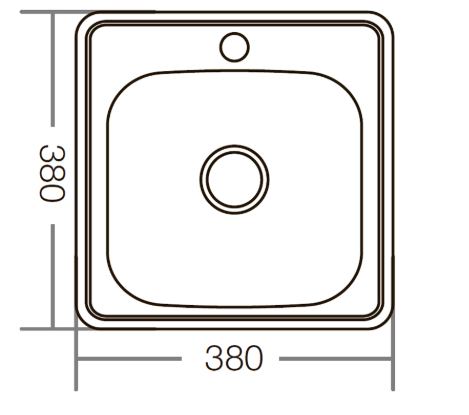 ZERIX мойка врезная Z3838-06-160D Decor ZM0601 фото