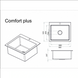 Гранітна кухонна мийка IDIS Comfort plus Fashion gray 310 Comfort plus Fashion gray 310 фото 4