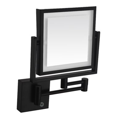 Дзеркало косметичне чорне настінне з LED підсвідкою Volle 2500.281104 MK 2500.281104 фото