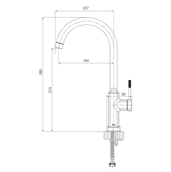 Смеситель для кухни Imprese BRENTA хром ZMK071901150 ZMK071901150 фото