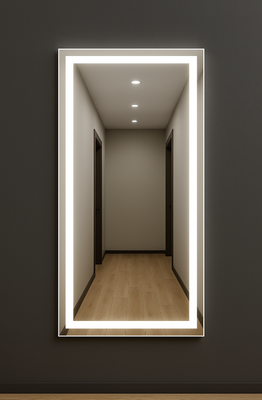 Дзеркало з LED19 підсвіткою 1600х600 з механічним вимикачем LED19(160x60) фото