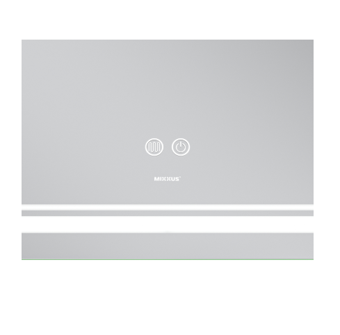 MIXXUS PREMIUM QUADRO MR20-100x70 Дзеркало (LED Touch, Anti-fog, димер рег.яскр, лінза) MP6622 фото