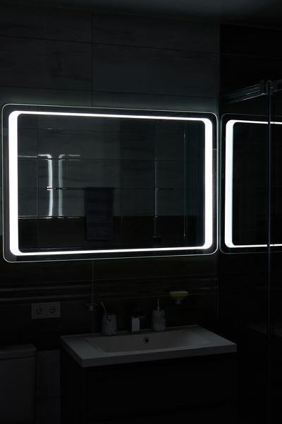Дзеркало з LED підсвіткою 1200х800мм. у ванну кімнату прямокутне MR-2 Global Glass MR-2 фото