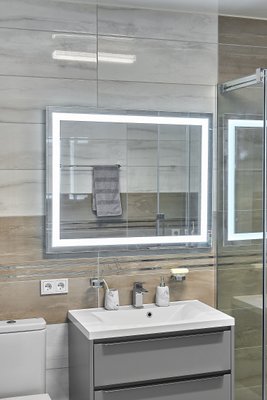 Зеркало с LED подсветкой 1000х800мм. в ванную комнату прямоугольное MR-5 Global Glass MR-5 фото