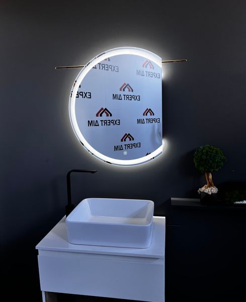 Дзеркало з LED17 підсвіткою кругле 650х800 з механічним вимикачем LED17(65х80)п фото