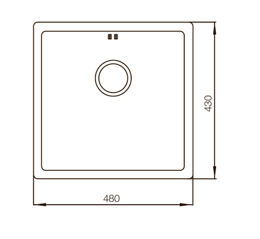 MIXXUS мийка MX4843-220x1.0-PVD-BRONZE MX0558 фото