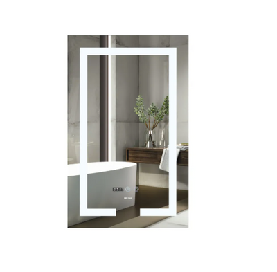 Зеркало Mixxus HARD MR06-50x80-CASE с LED Touch, Anti-fog, димером, рег. яркости, часами MI6657 фото