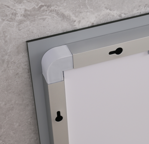 Дзеркало Mixxus HARD MR06-50x80-CASE з LED Touch, Anti-fog, димером, рег. яскравості, годинником  MI6657 фото