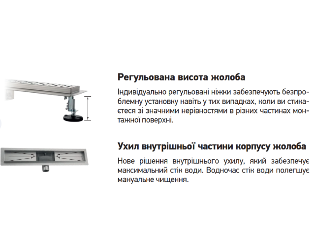 Душовий трап із нержавіючої сталі SUS304 Koer FD20-70x450 KR4741 фото