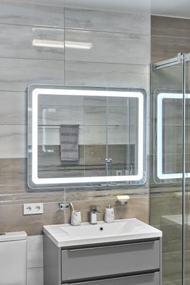 Дзеркало з LED підсвіткою 1000х800мм. у ванну кімнату прямокутне MR-4 Global Glass MR-4 фото