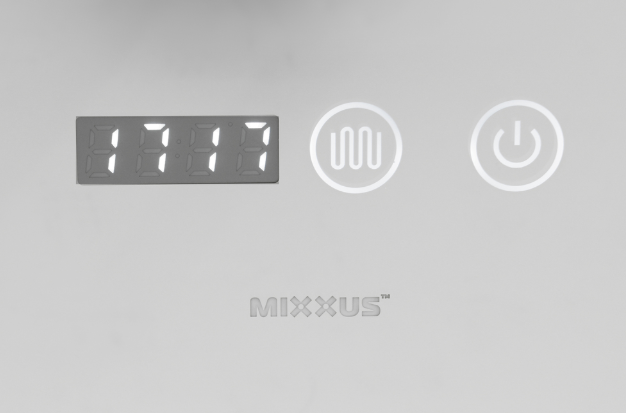 Дзеркало Mixxus PLAIN MC02-80 з LED Touch, Anti-fog, димером, регулюванням яскравості, годинником  MI6931 фото