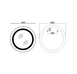 Дзеркало Mixxus PLAIN MC02-80 з LED Touch, Anti-fog, димером, регулюванням яскравості, годинником  MI6931 фото 4