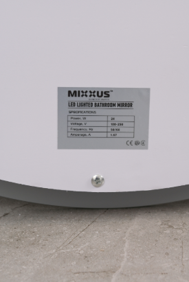 Зеркало Mixxus PLAIN MC10-80 с LED Touch, Anti-fog, димером, регулировкой яркости, часами MI6932 фото