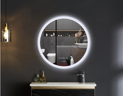 Зеркало Mixxus PLAIN MC10-80 с LED Touch, Anti-fog, димером, регулировкой яркости, часами MI6932 фото