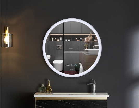 Зеркало Mixxus PLAIN MC10-80 с LED Touch, Anti-fog, димером, регулировкой яркости, часами MI6932 фото