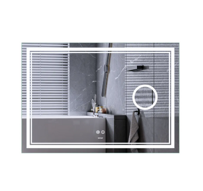 MIXXUS PREMIUM QUADRO MR20-120x80 Зеркало (LED Touch, Anti-fog, димер рег.яскр, линза) MP6624 фото