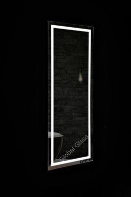 Дзеркало з LED підсвіткою 1600х600мм. у ванну кімнату прямокутне MR-19 Global Glass MR-19 фото