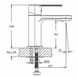 Смеситель для умывальника Haiba KUBUS 001 (HB0792) HB0792 фото 2
