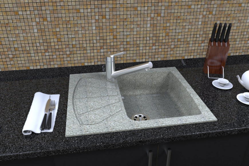 Гранитная кухонная мойка IDIS Premium Fashion Gray 310 Premium Fashion Gray 310 фото