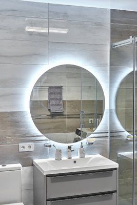 Дзеркало з LED підсвіткою 900х900мм. у ванну кімнату кругле MR-8 Global Glass MR-8 фото