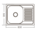 ZERIX мойка врезная Z6350-06-160D Decor ZM0562 фото 4