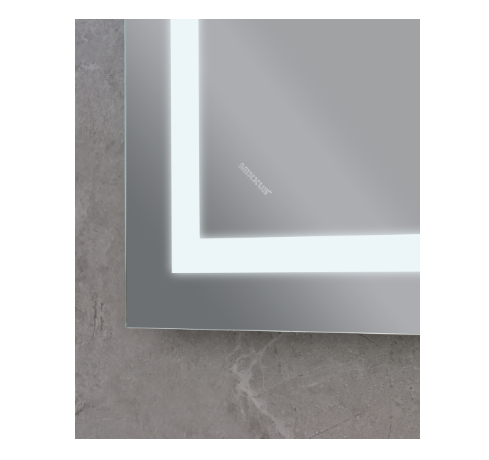 Дзеркало Mixxus WARM MR02-80x80 з LED Touch, Anti-fog, димером, регулюванням яскравості, годинником MI6934 фото